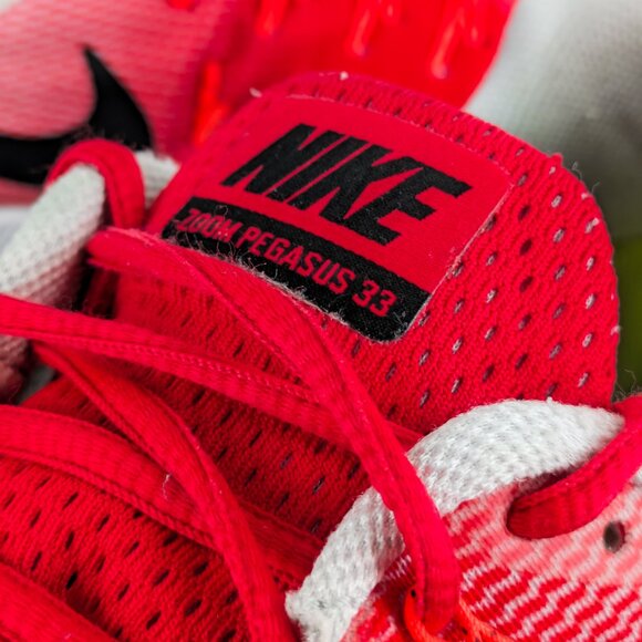 Sz.12 Nike Running Zoom Pegasus Red/White SAME DAY SHIPPING - Picture 5 of 10